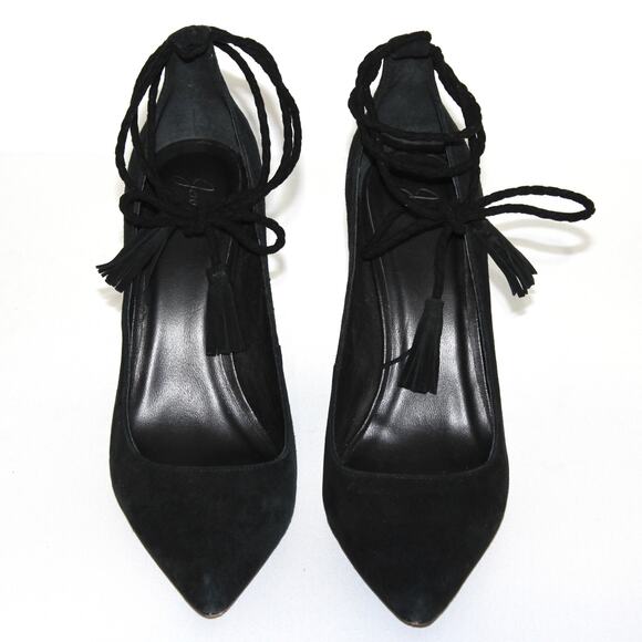 Joie Angelynn Ankle Tie Pointed Toe Pumps Stiletto Heels Size 39 - Picture 1 of 8